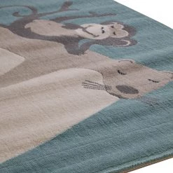 Top Square Tapis enfant Weely I - Fibres synthétiques - Bleu layette -Tapis enfant Soldes 1000214210 210115 09411300002 DETAILS P000000001000214210
