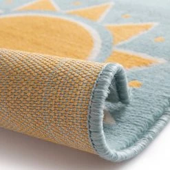 Top Square Tapis enfant Weely X - Fibres synthétiques - Bleu layette -Tapis enfant Soldes 1000214254 201005 18011900004 DETAILS P000000001000214254