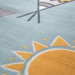 Top Square Tapis enfant Weely X - Fibres synthétiques - Bleu layette -Tapis enfant Soldes 1000214254 201005 18011900005 DETAILS P000000001000214254