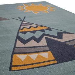 Top Square Tapis enfant Weely X - Fibres synthétiques - Bleu layette -Tapis enfant Soldes 1000214254 210115 09411400021 DETAILS P000000001000214254