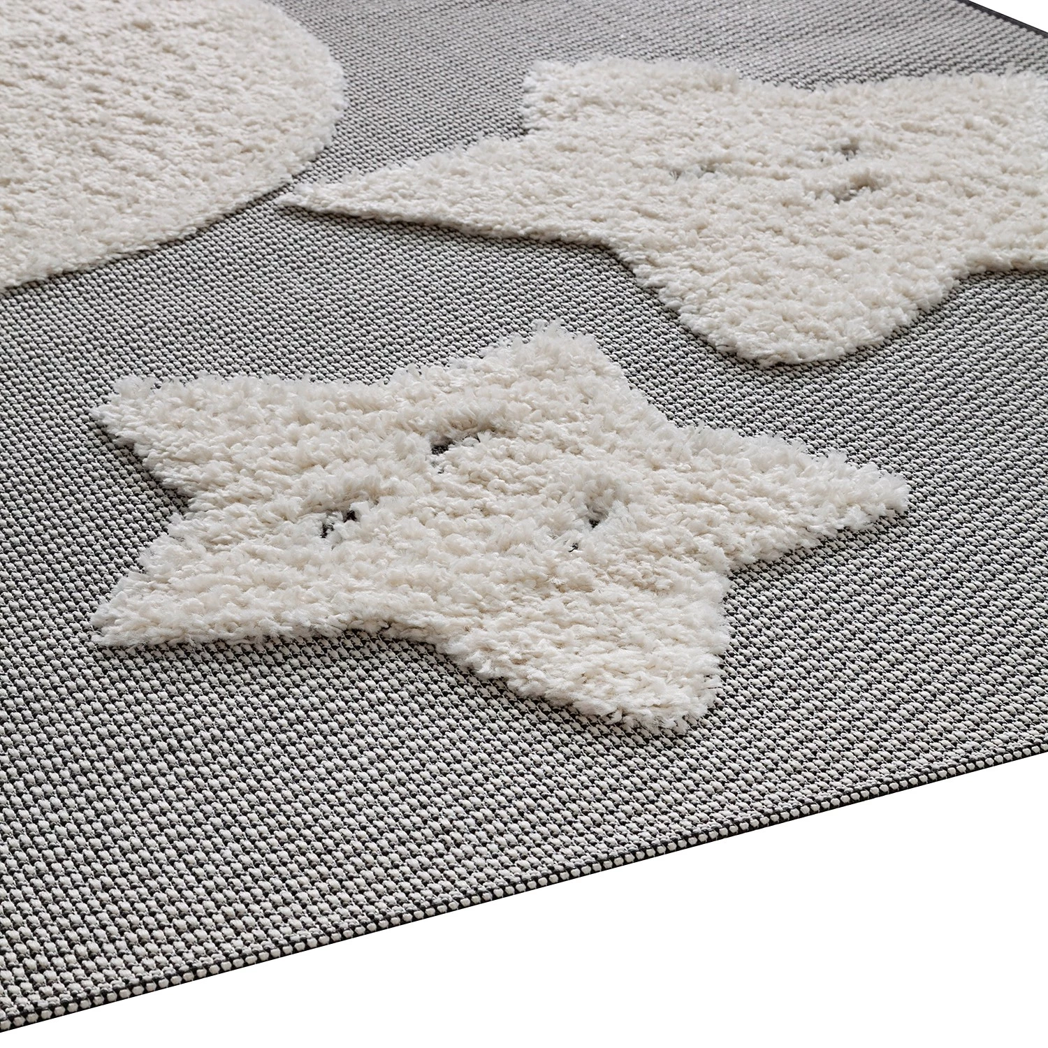 Top Square Tapis enfant Orincles II - Fibres synthétiques - Gris 2 Top Square Tapis enfant Orincles II - Fibres synthétiques - Gris – Image 2