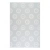Happy Rugs Tapis enfant Doubledots - Polyester / Coton - Menthe / Blanc - 90 x 160 cm
