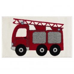 Happy Rugs Tapis enfant Camion de pompier - Fibres synthétiques - 60 x 110 cm -Tapis enfant Soldes 1000231935 210722 17011500087 DETAILS P000000001000231935
