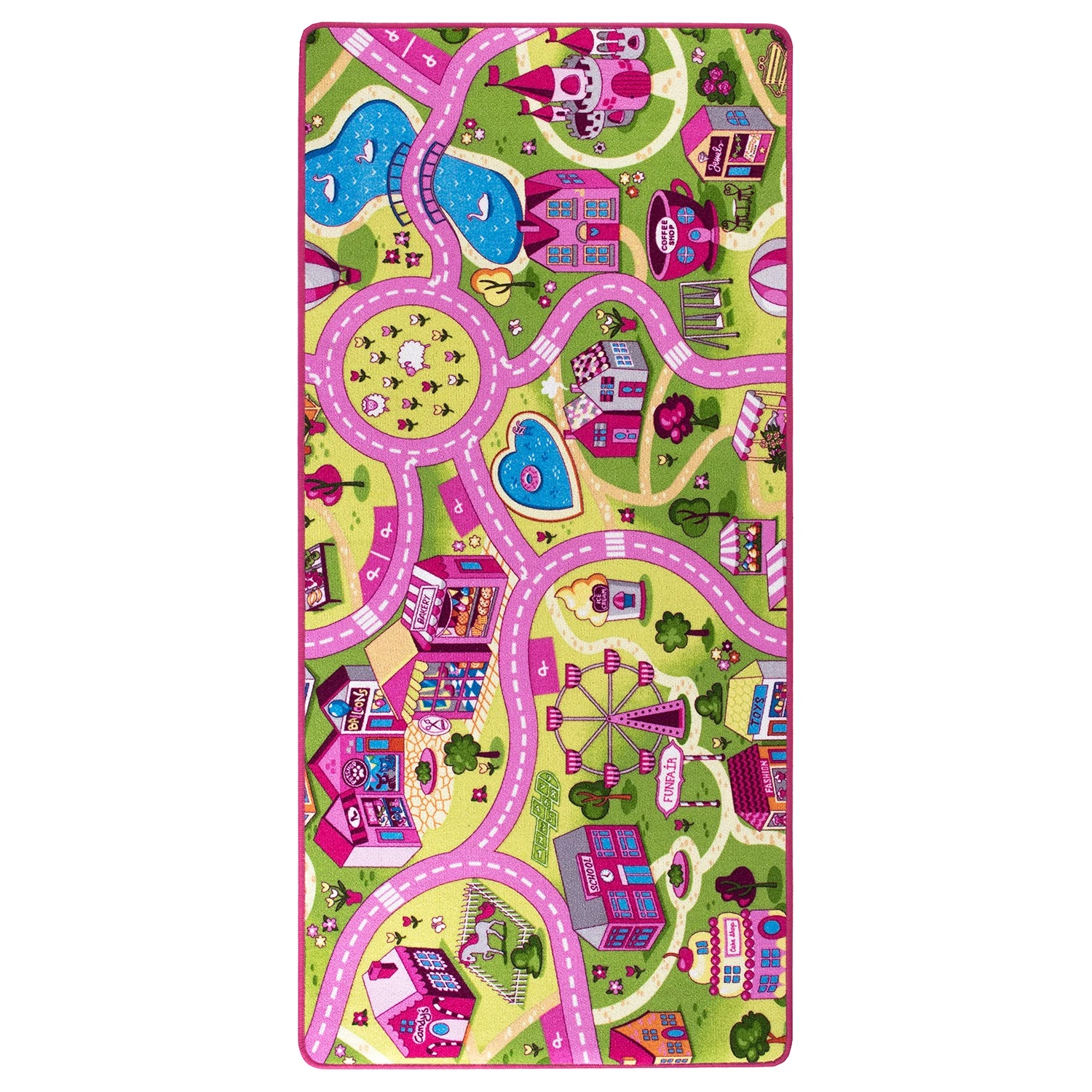 Andiamo Tapis de jeu Sweet Village I - Polyester - Rose 1 Andiamo Tapis de jeu Sweet Village I - Polyester - Rose