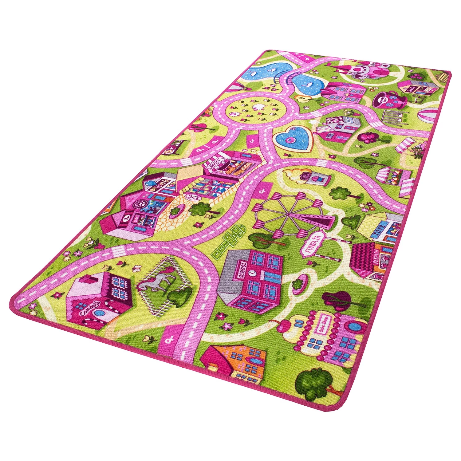 Andiamo Tapis de jeu Sweet Village I - Polyester - Rose 7 Andiamo Tapis de jeu Sweet Village I - Polyester - Rose – Image 7