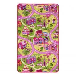 Andiamo Tapis de jeu Sweet Village II - Polyester - Rose