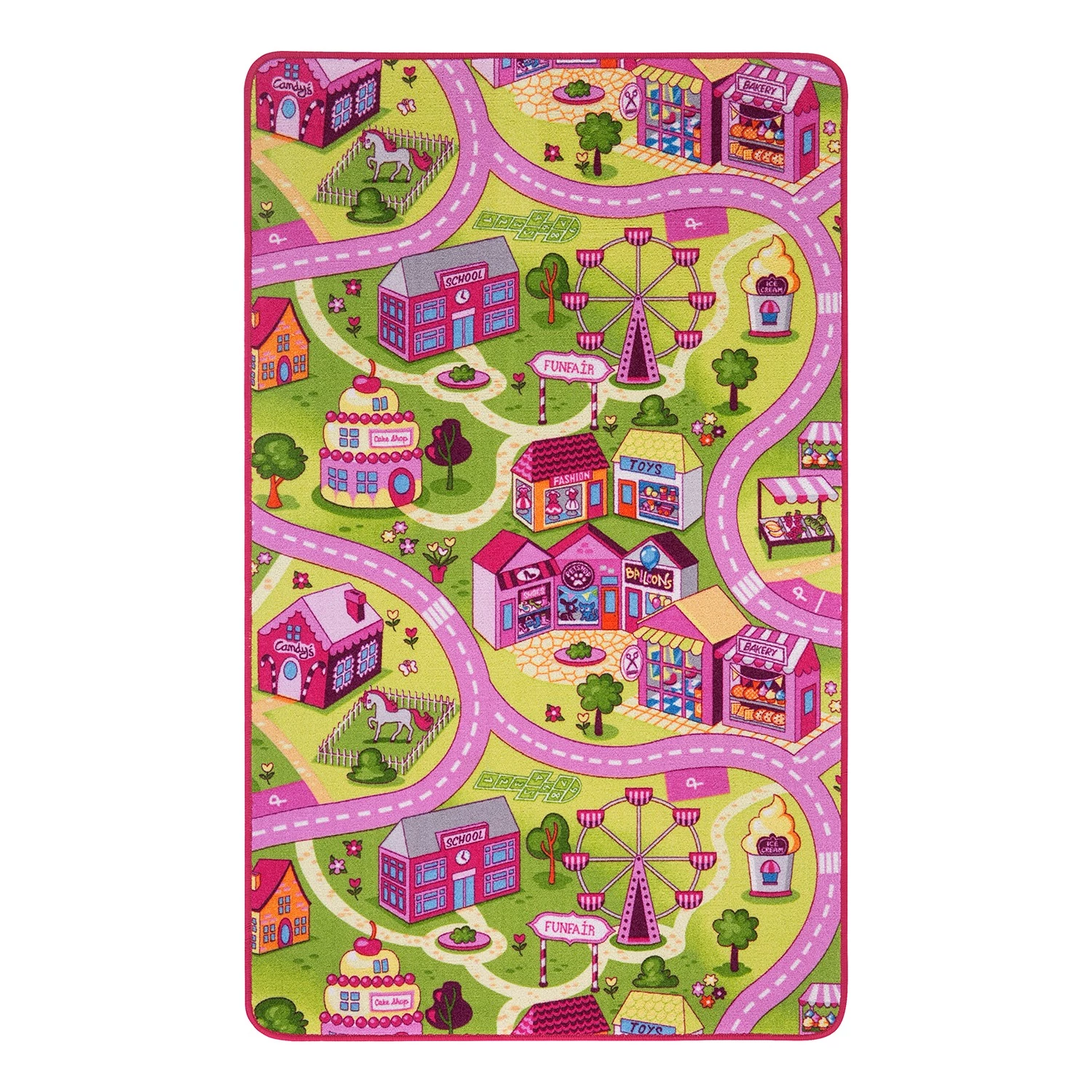 Andiamo Tapis de jeu Sweet Village II - Polyester - Rose 1 Andiamo Tapis de jeu Sweet Village II - Polyester - Rose