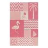 SMART KIDS Tapis enfant Fruity Flamingo - Polyester - Rose - 120 x 170 cm
