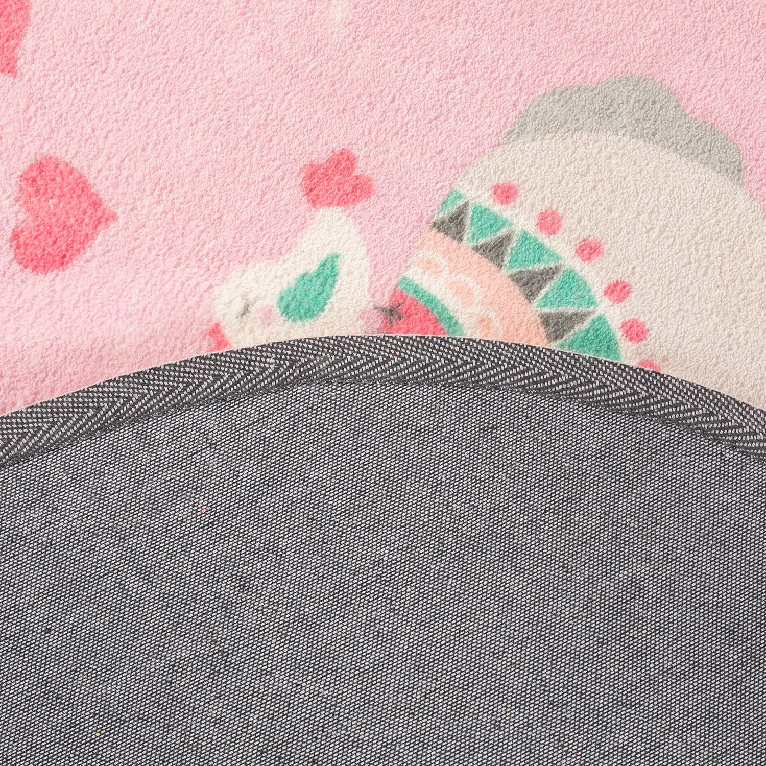 Luxor living Tapis enfant Lama Lulu II - Polyester - Rose 3 Luxor living Tapis enfant Lama Lulu II - Polyester - Rose – Image 3