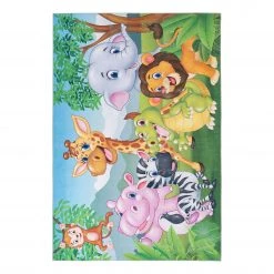 Tapis enfant Soldes 39 Obsession Tapis enfant My Torino Jungle - Chenille - Multicolore - 80 x 120 cm