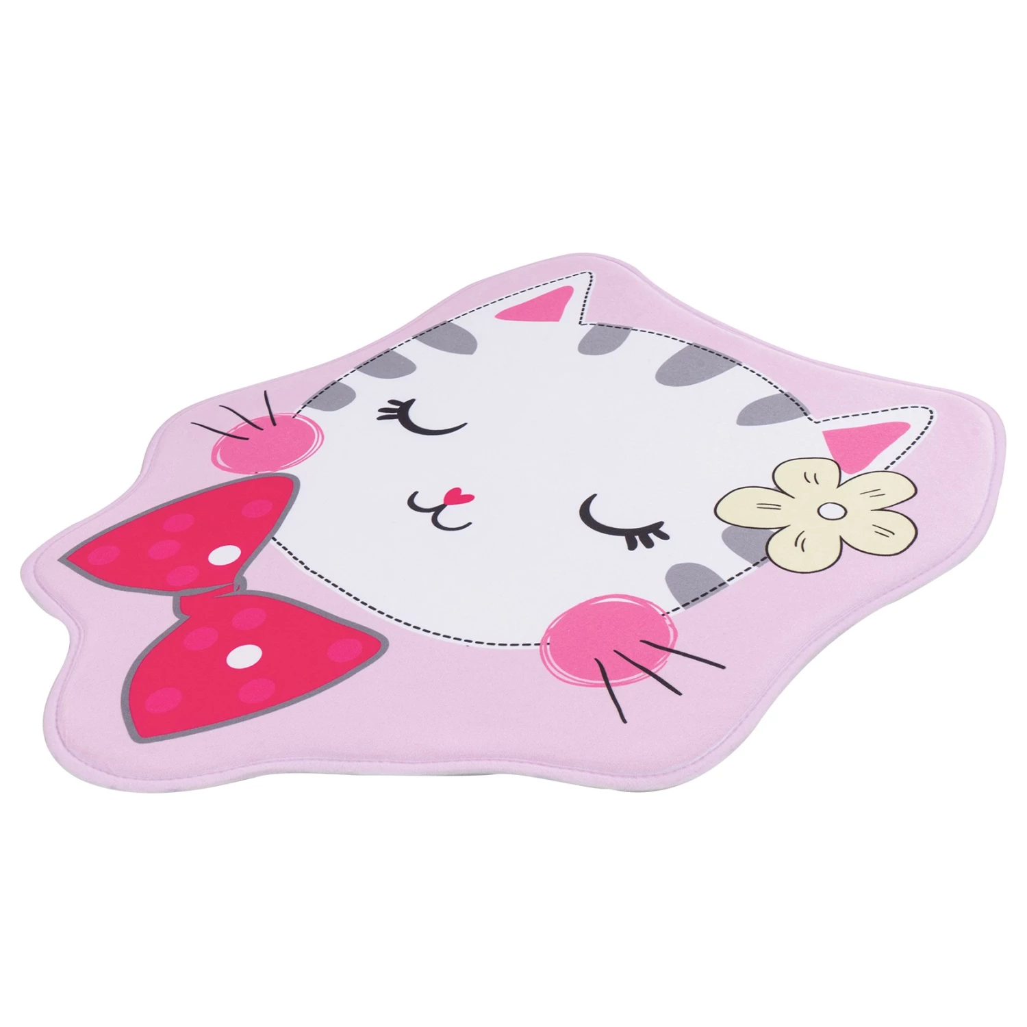 Obsession Tapis enfant My Mila Enfants Chaton - Polyester - Rose 2 Obsession Tapis enfant My Mila Enfants Chaton - Polyester - Rose – Image 2