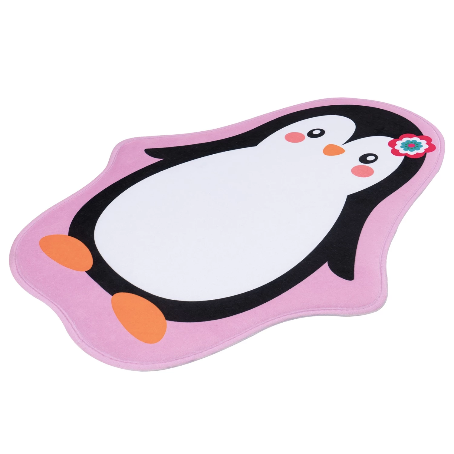Obsession Tapis enfant My Mila Enfants Pingouin - Polyester - Rose 2 Obsession Tapis enfant My Mila Enfants Pingouin - Polyester - Rose – Image 2
