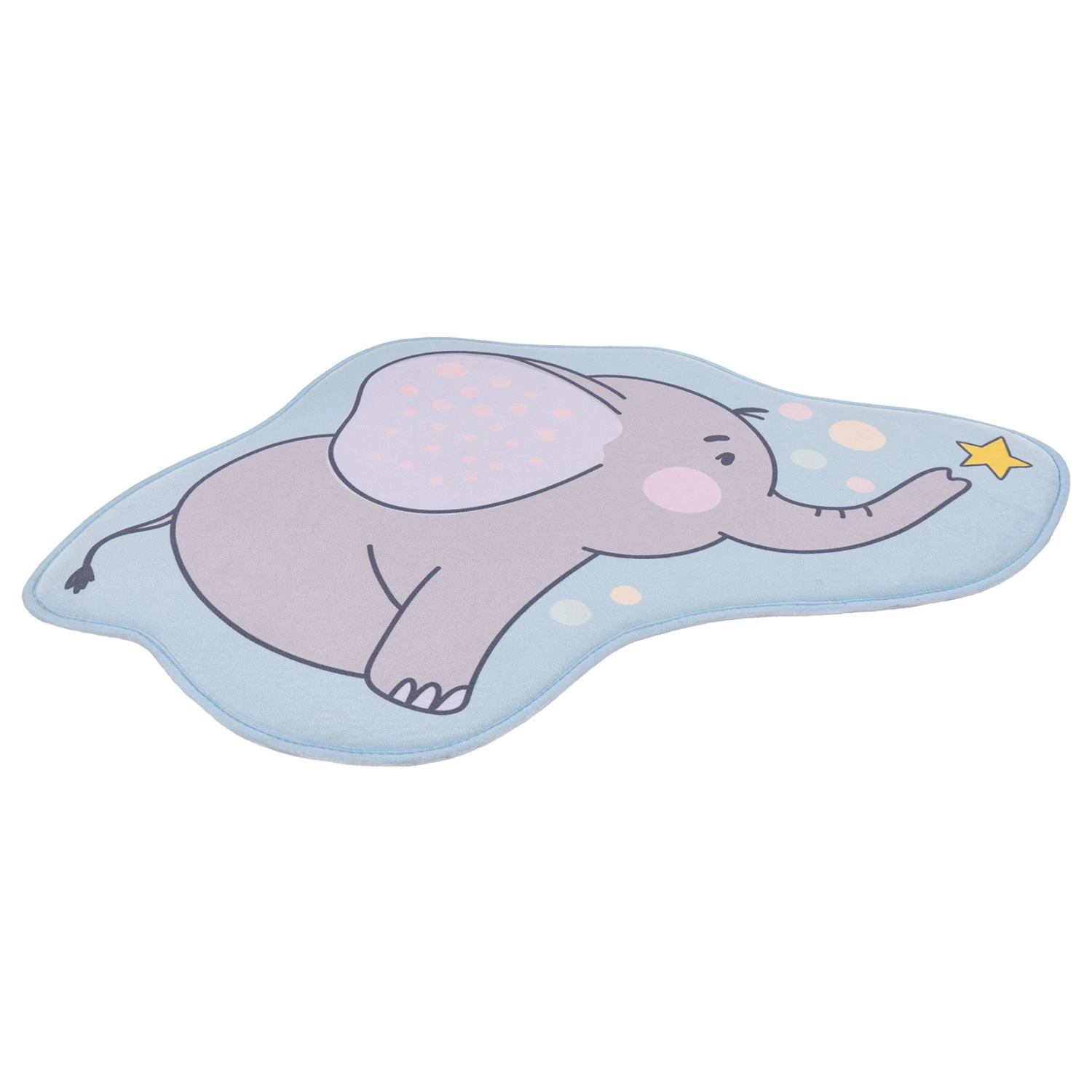Obsession Tapis enfant My Mila Enfant Eléphant - Polyester - Bleu 2 Obsession Tapis enfant My Mila Enfant Eléphant - Polyester - Bleu – Image 2