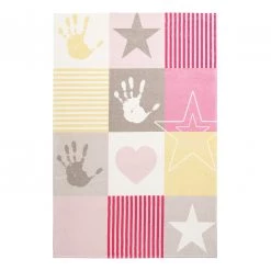 Obsession Tapis enfant My Stars III - Polyester - Rose - 120 x 170 cm