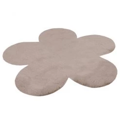 Obsession Tapis enfant My Luna Fleur - Micropolyester souple - Taupe -Tapis enfant Soldes 1000238068 210113 09360400853 DETAILS P000000001000238068