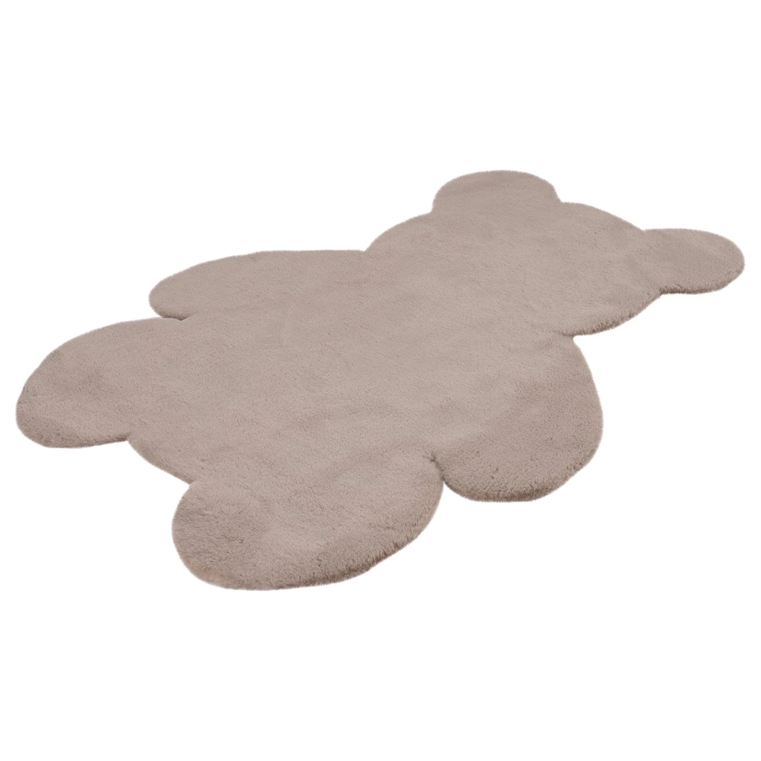 Obsession Tapis enfant My Luna Ourson - Micropolyester souple - Taupe 2 Obsession Tapis enfant My Luna Ourson - Micropolyester souple - Taupe – Image 2