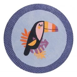 Esprit Home Tapis enfant Toucan - Polyester - Bleu