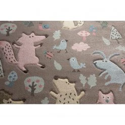 Sigikid Tapis enfant Forest - Fibres synthétiques - Gris - 80 x 150 cm -Tapis enfant Soldes 1000240537 210329 08520902193 DETAILS P000000001000240537