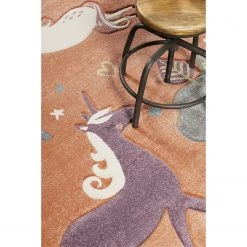 Esprit Home Tapis enfant Sunny Unicorn - Fibres synthétiques - Orange - 120 x 170 cm -Tapis enfant Soldes 1000240585 210329 08523702556 DETAILS P000000001000240585