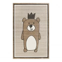 Esprit Home Tapis enfant Henry - Fibres synthétiques - Gris - 80 x 150 cm