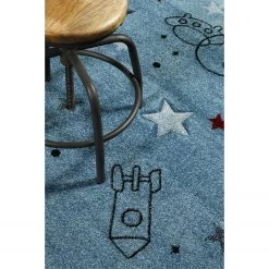 Esprit Home Tapis enfant Yoda - Fibres synthétiques - Bleu - 80 x 150 cm -Tapis enfant Soldes 1000240636 210329 08530802921 DETAILS P000000001000240636