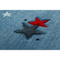 Esprit Home Tapis enfant Yoda - Fibres synthétiques - Bleu - 80 x 150 cm -Tapis enfant Soldes 1000240636 210329 08530802923 DETAILS P000000001000240636