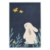Zala Living Tapis enfant Bunny Lottie - Polypropylène - Bleu foncé