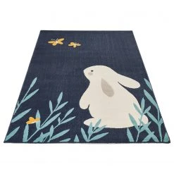 Zala Living Tapis enfant Bunny Lottie - Polypropylène - Bleu foncé -Tapis enfant Soldes 1000245154 210226 13381300435 DETAILS P000000001000245154