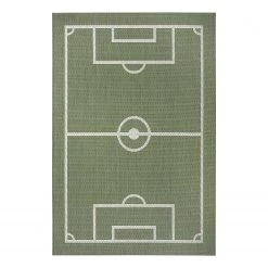 Tapis enfant Soldes 37 Top Square Tapis terrain de football II - Polypropylène - Vert - 80 x 150 cm