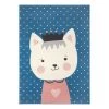 Hanse Home Tapis enfant Kitty Bonny - Polypropylène - Bleu ciel - 160 x 220 cm