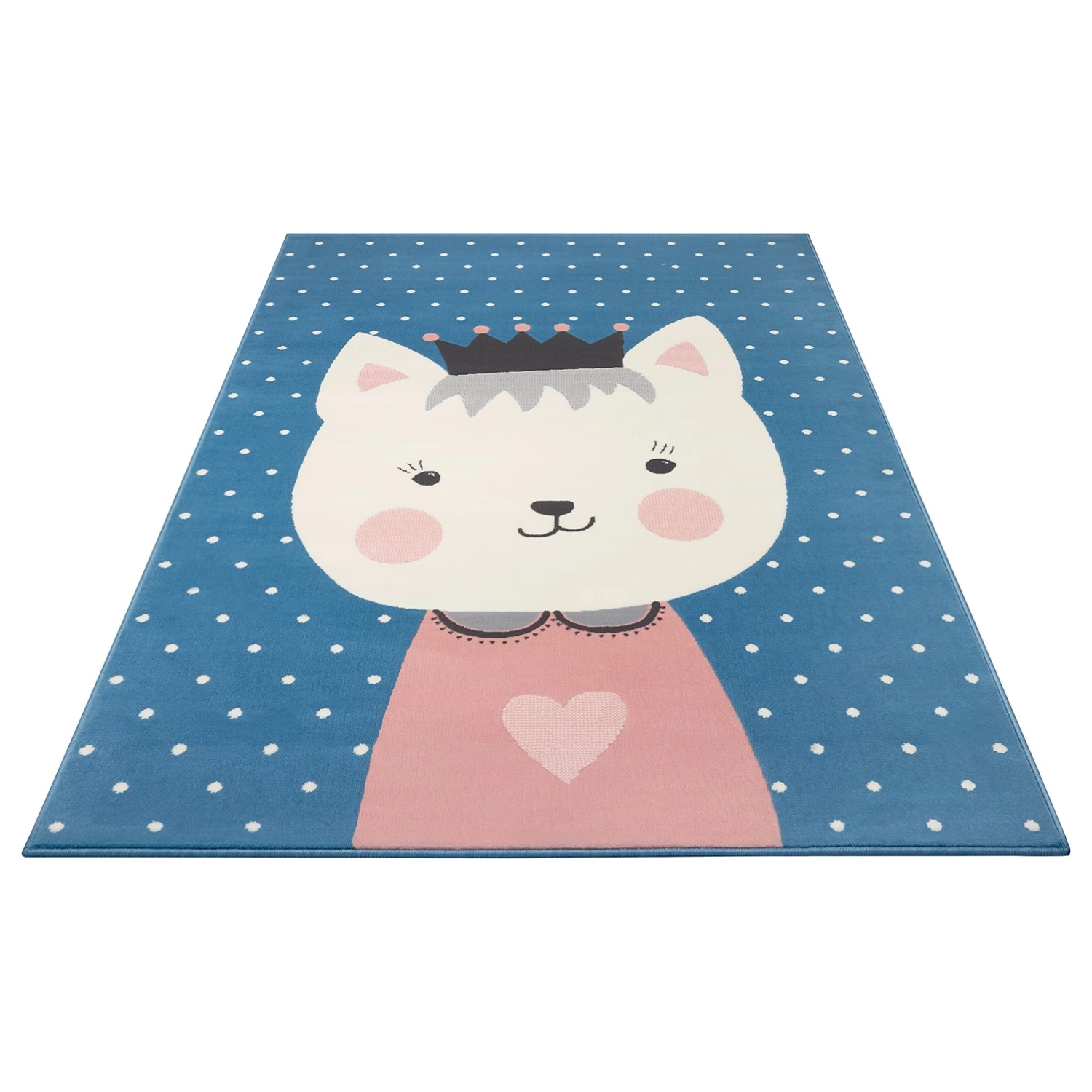 Hanse Home Tapis enfant Kitty Bonny - Polypropylène - Bleu ciel - 160 x 220 cm 2 Hanse Home Tapis enfant Kitty Bonny - Polypropylène - Bleu ciel - 160 x 220 cm – Image 2