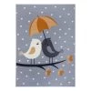 Hanse Home Tapis enfant Love Birds - Polypropylène - Gris lumineux - 120 x 170 cm