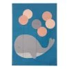 Hanse Home Tapis enfant Whale Buddy - Polypropylène - Bleu ciel - 80 x 150 cm
