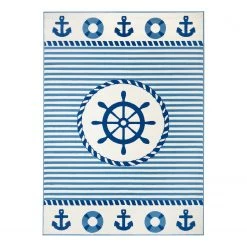 Hanse Home Tapis enfant Sail Away - Polypropylène - Bleu - 80 x 150 cm