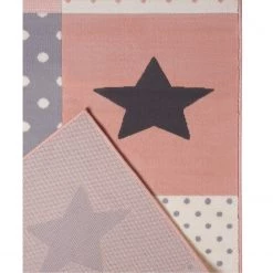 Hanse Home Tapis enfant Pretty Patchwork - Polypropylène - Rose - 160 x 220 cm -Tapis enfant Soldes 1000250448 210311 14361600286 DETAILS P000000001000250448