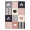 Hanse Home Tapis enfant Lovely Patchwork - Polypropylène - Rose - 120 x 170 cm