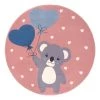 Hanse Home Tapis enfant Koala Sweetheart II - Polypropylène - Rose