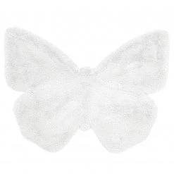 Kayoom Tapis enfant Lovely Kids 1125 Butterfly - Fibres synthétiques - Blanc