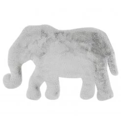 Kayoom Tapis enfant Lovely Kids 125 Elephant - Fibres synthétiques - Gris