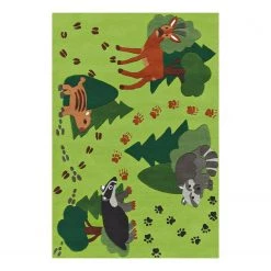 Kayoom Tapis enfant Joy Forest - Acrylique - Multicolore