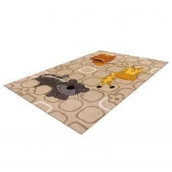 Kayoom Tapis enfant Sam Animals - Acrylique - Beige -Tapis enfant Soldes 1000253502 210323 15344800358 DETAILS P000000001000253502
