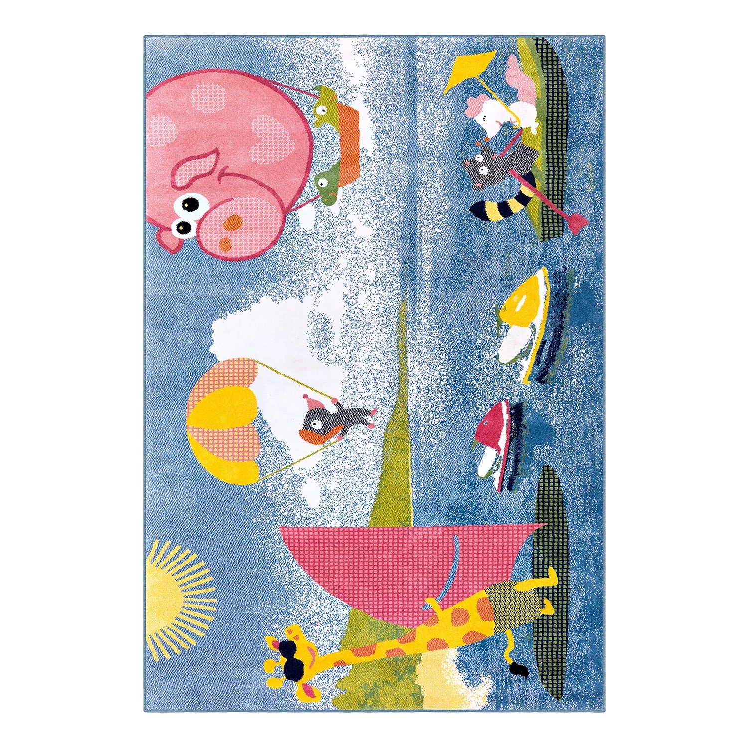 Kayoom Tapis enfant Sun Holidays - Micropolyester - Multicolore 1 Kayoom Tapis enfant Sun Holidays - Micropolyester - Multicolore