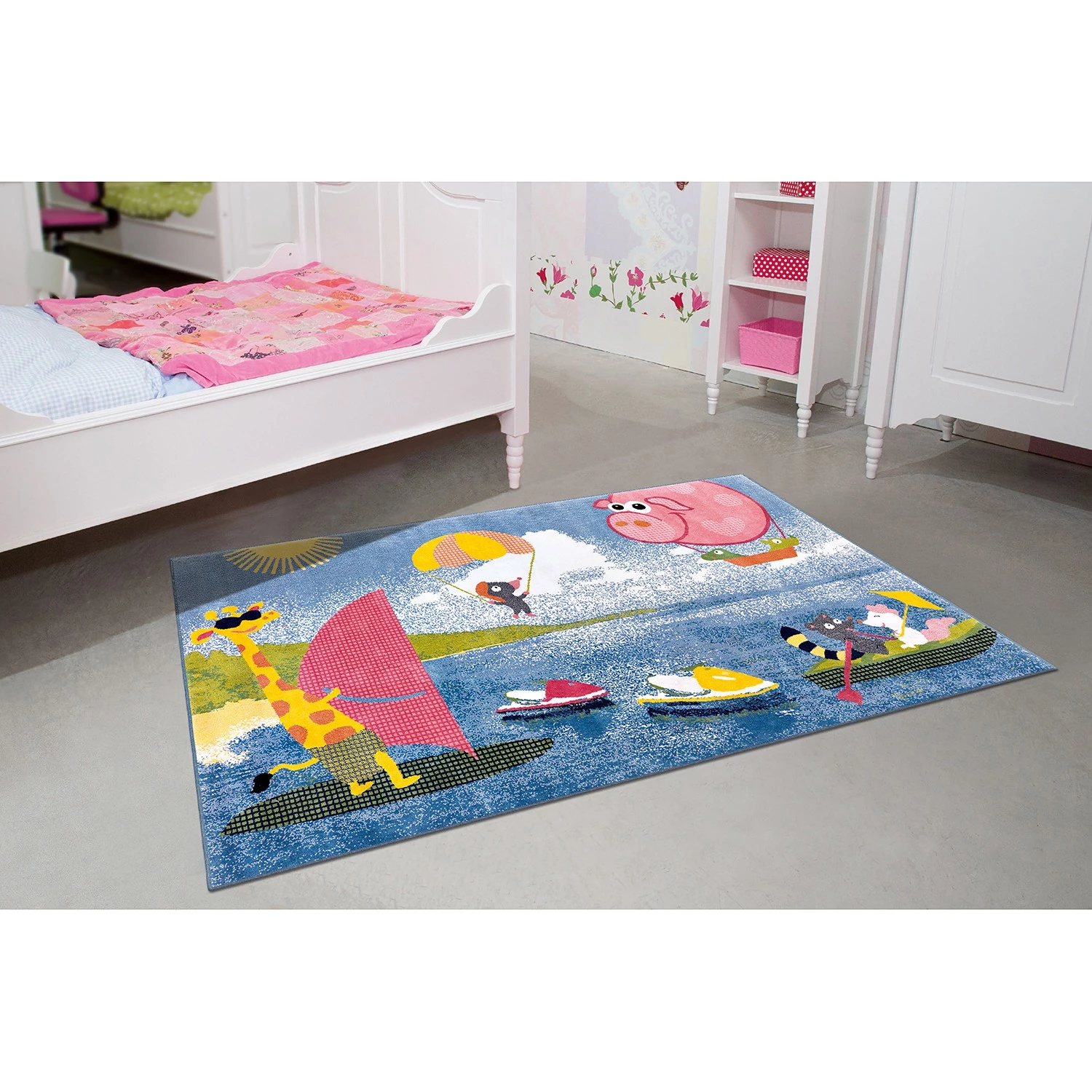 Kayoom Tapis enfant Sun Holidays - Micropolyester - Multicolore 2 Kayoom Tapis enfant Sun Holidays - Micropolyester - Multicolore – Image 2