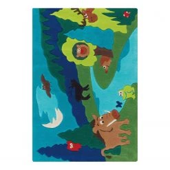 Kayoom Tapis enfant Sam - Acrylique - Vert