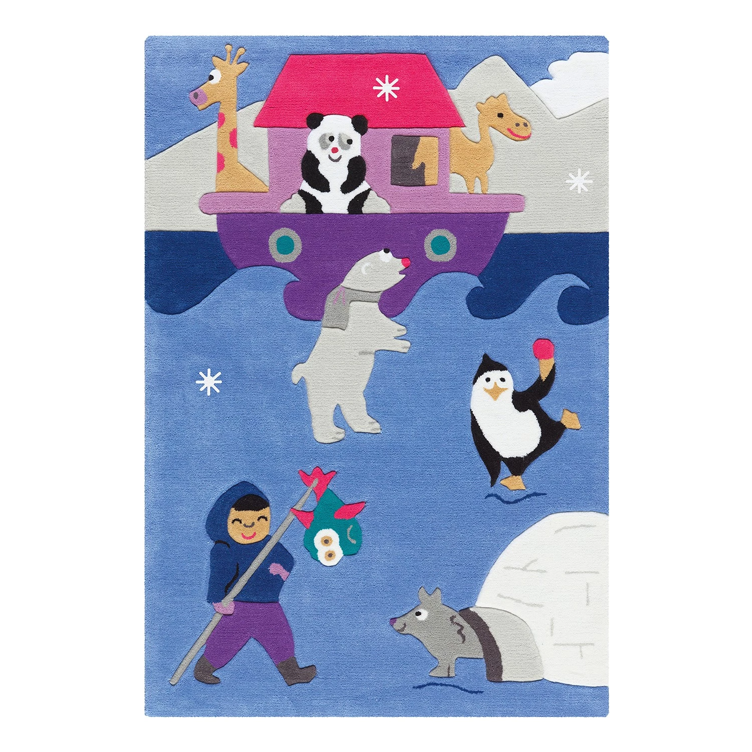 Kayoom Tapis enfant Sam Submarine - Acrylique - Multicolore 1 Kayoom Tapis enfant Sam Submarine - Acrylique - Multicolore