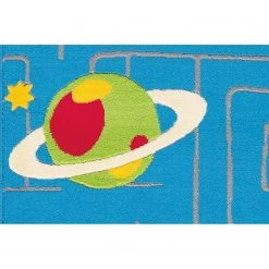 Kayoom Tapis enfant Lol I - Fibres synthétiques - Bleu -Tapis enfant Soldes 1000253516 210323 15345200420 DETAILS P000000001000253516