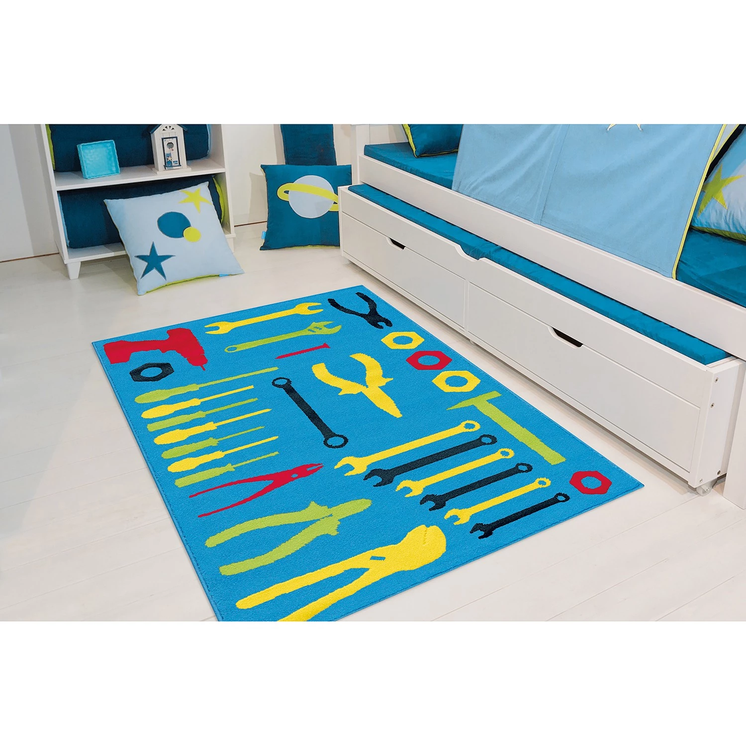 Kayoom Tapis enfant Lol VI - Fibres synthétiques - Multicolore 2 Kayoom Tapis enfant Lol VI - Fibres synthétiques - Multicolore – Image 2