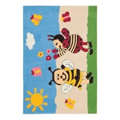 Kayoom Tapis enfant Joy Bumblebee - Acrylique - Multicolore