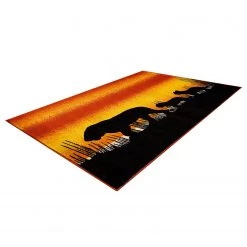 Kayoom Tapis enfant Lol III - Fibres synthétiques - Orange / Jaune -Tapis enfant Soldes 1000253554 210323 15350400580 DETAILS P000000001000253554
