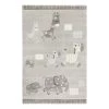 Esprit Home Tapis enfant Lucky Zoo 2.0 - Argenté - 120 x 170 cm